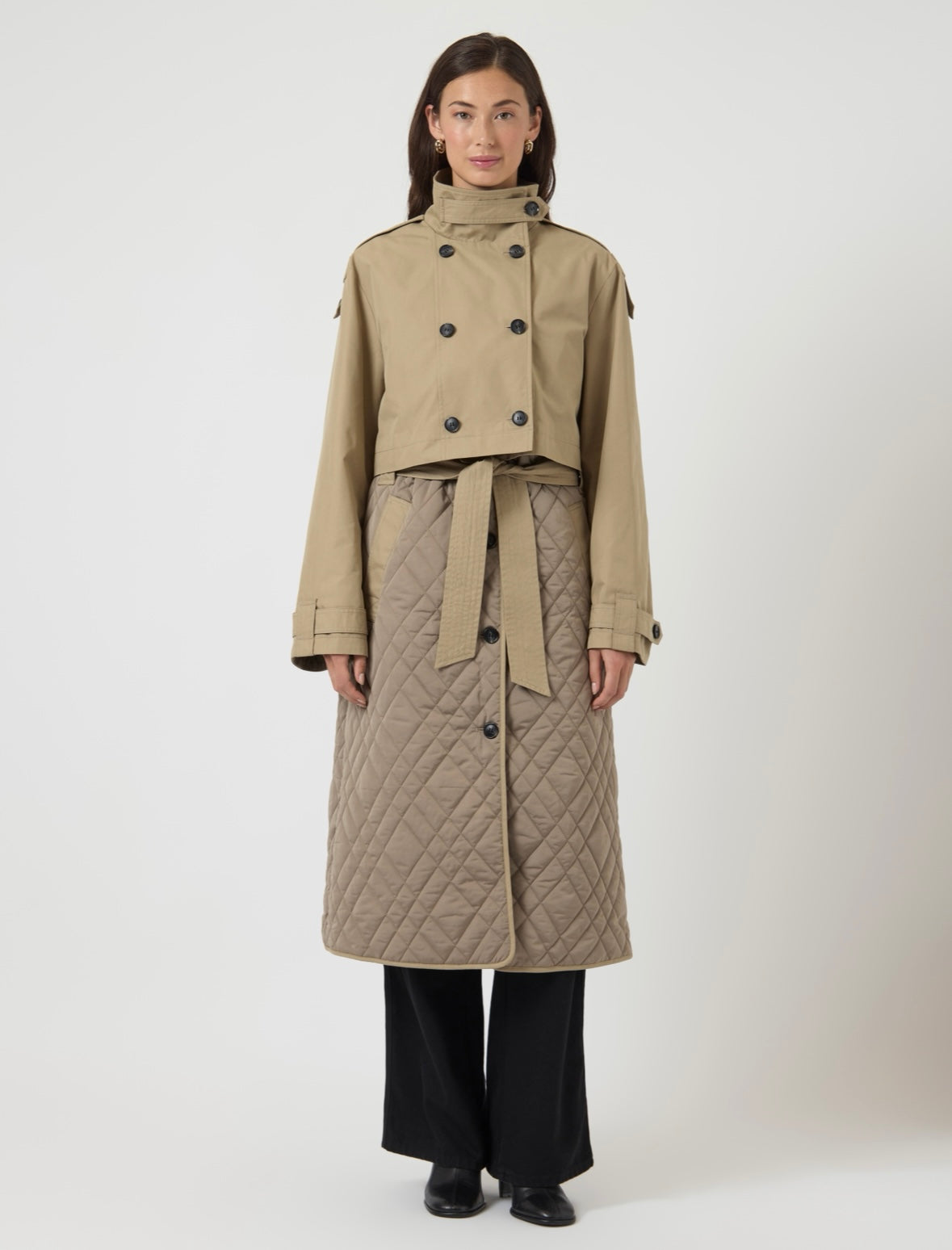 YASPRIXO LS COAT - SEPIA TINT