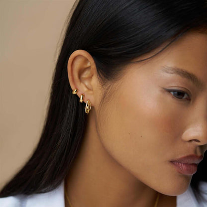 Triple Illusion Hoop Earrings