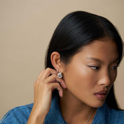Mini Interlocking Stud Earrings