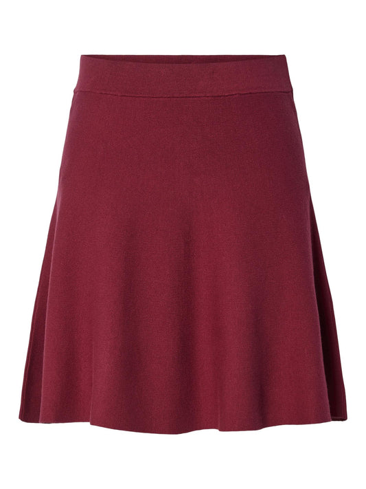 YASFONNY KNIT SKIRT - TIBETAN RED