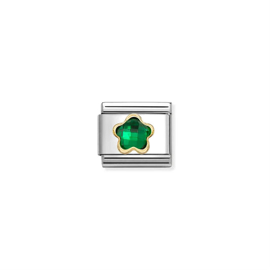 LINK, GREEN FLOWER IN GOLD