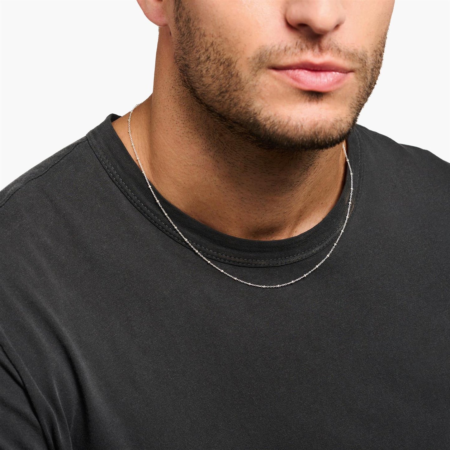 Round Belcher Chain Silver (38 cm - 42cm)