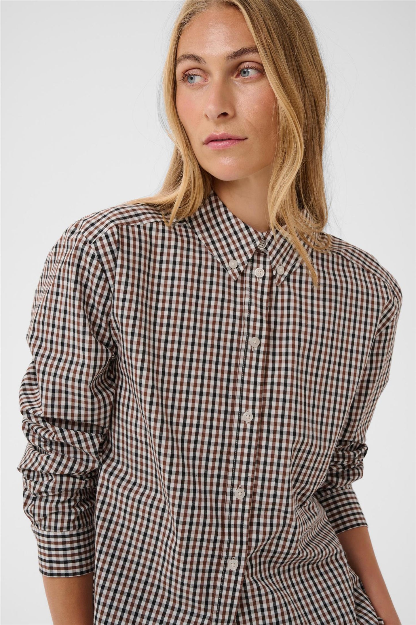 ChrestellaPW shirt - Downtown brown check