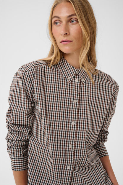 ChrestellaPW shirt - Downtown brown check