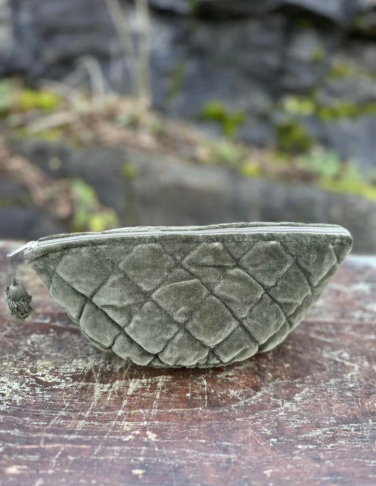 Sminkemappe Velur - Military