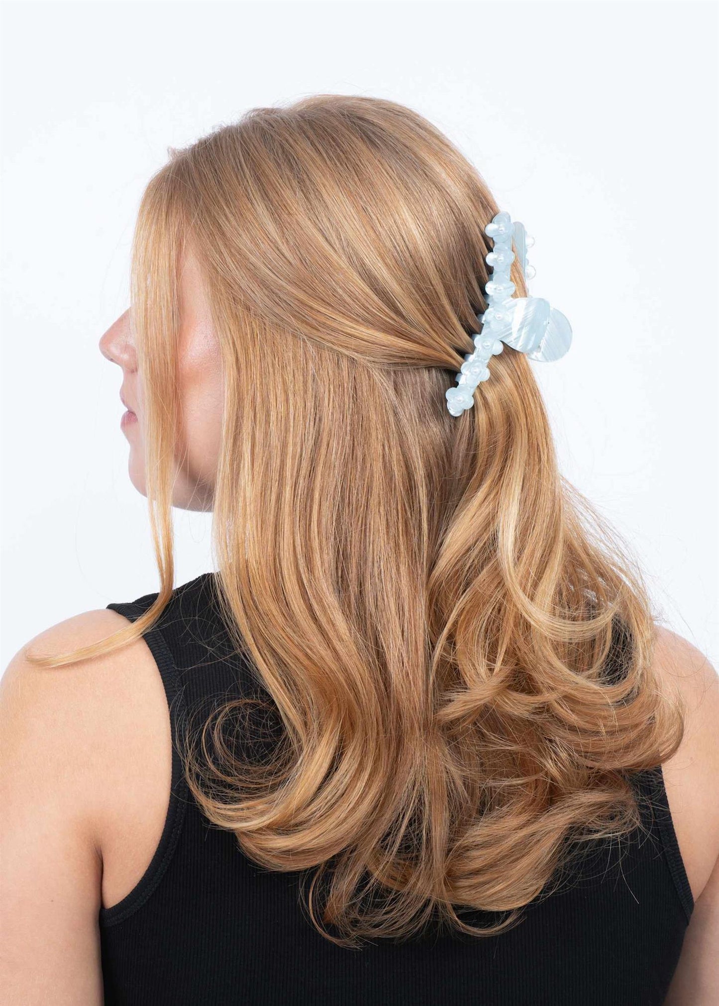Bright Flower Sunny Clip - Pastel Blue