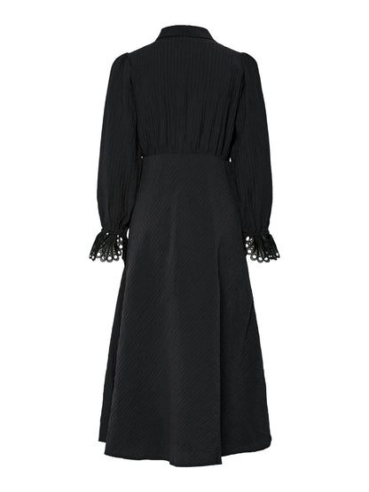YASANISA LS LONG DRESS - BLACK