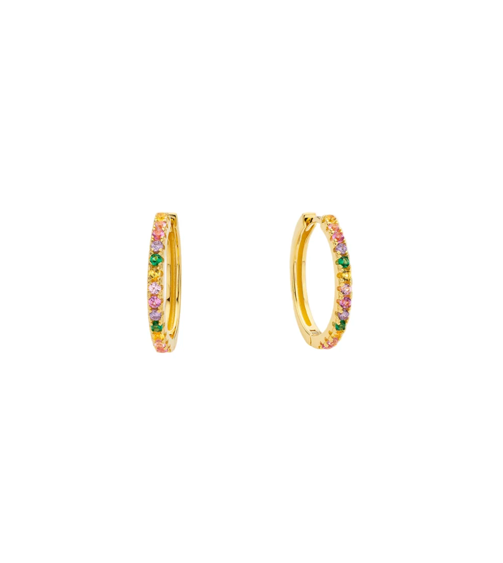 Raibow Delhi Large Hoops