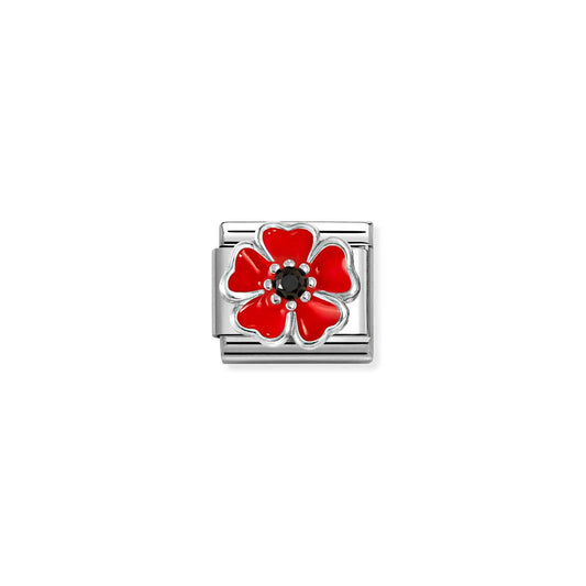 LINK, SILVER BIG RED FLOWER