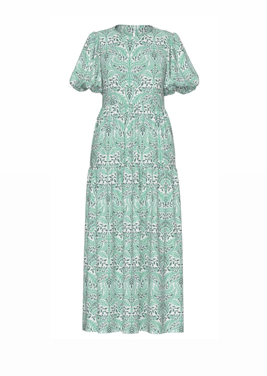 YASBOTANICO SS ANKLE DRESS - BOTANICO