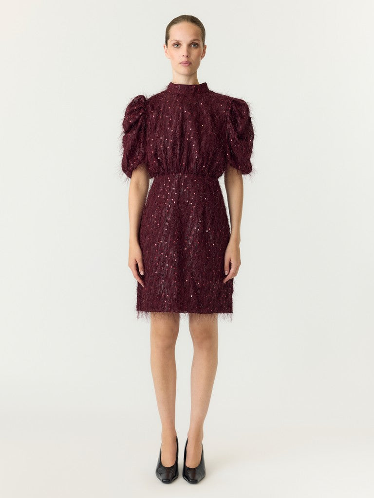 YASILZA 2/4 SEQUIN DRESS - PORT ROYALE