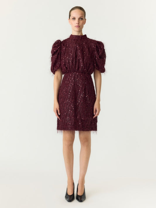 YASILZA 2/4 SEQUIN DRESS - PORT ROYALE