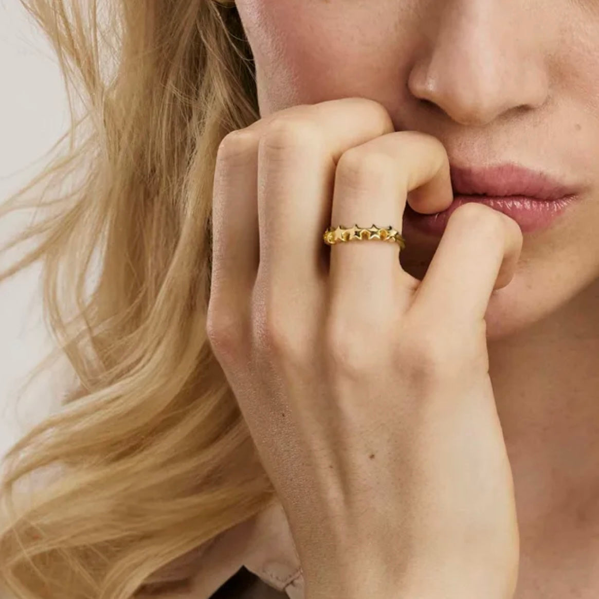 Armonica Adjustable Ring - Gold Stars