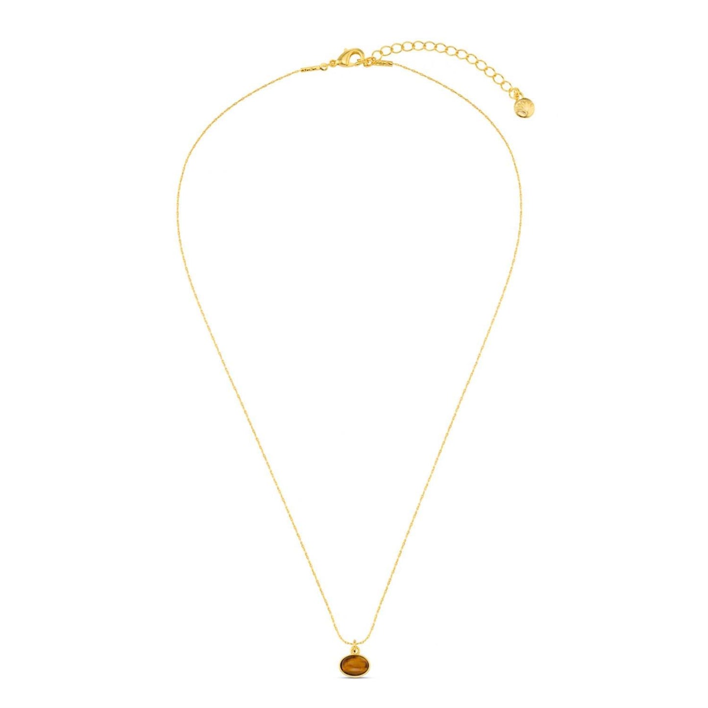 Sp tigers eye charm necklace