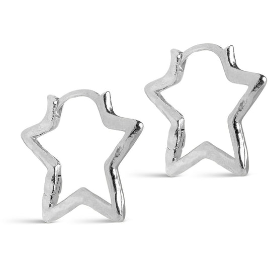 Organic Star Medium  - Silver Plated