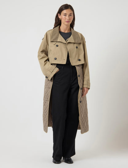 YASPRIXO LS COAT - SEPIA TINT