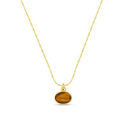 Sp tigers eye charm necklace