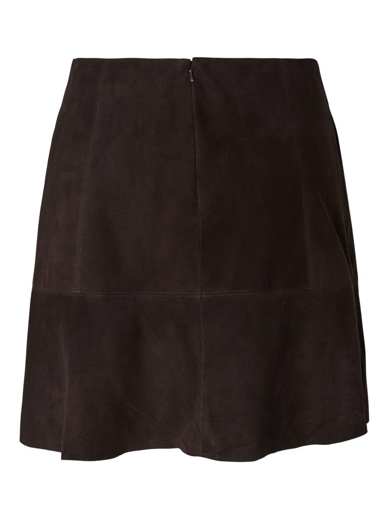 YASCOLLY SUEDE SKIRT - COFFEE BEAN