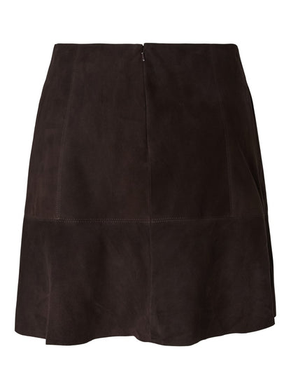 YASCOLLY SUEDE SKIRT - COFFEE BEAN