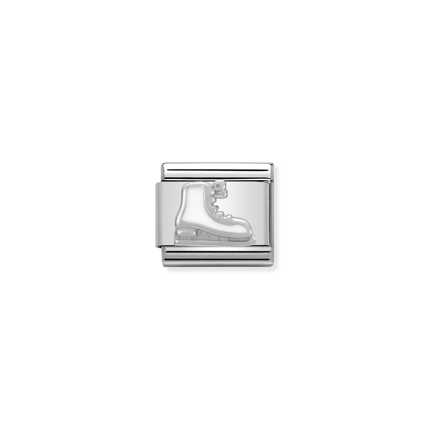 LINK, ICE SKATE IN SILVER AND ENAMEL