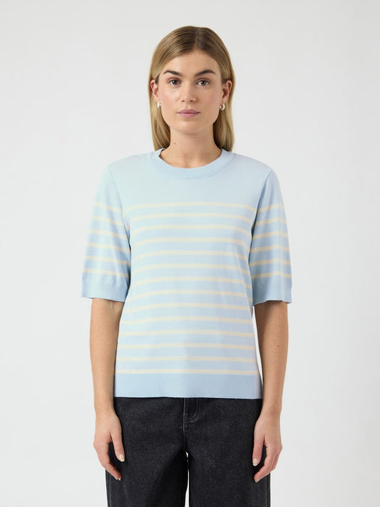 YASLENA SS KNIT TOP NOOS - SKYWAY