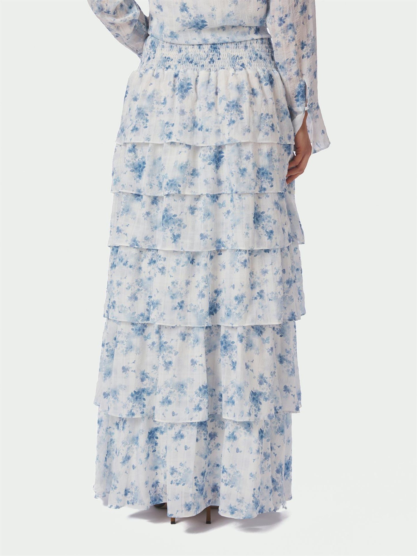 Morris Fleur Skirt - Blue Floral