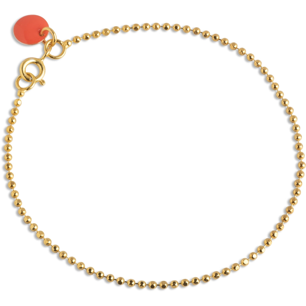 Ball Chain Coral Bracelet