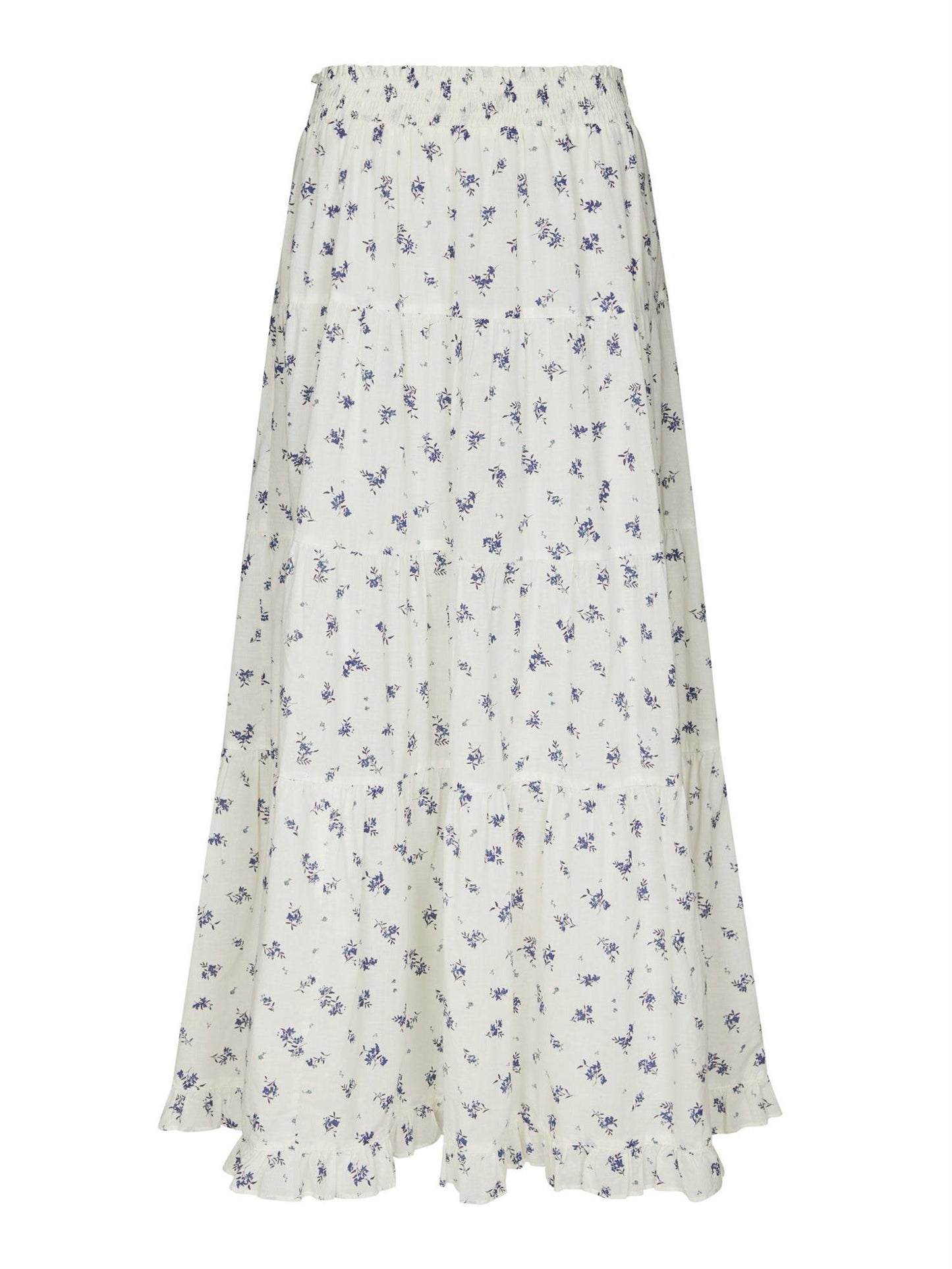 Asta Small Blossom Skirt - White Blue