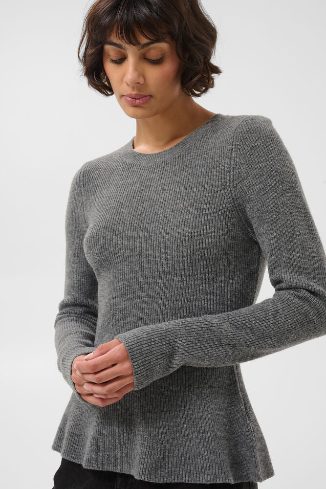 Carina PW Pullover - Medium Grey Melange