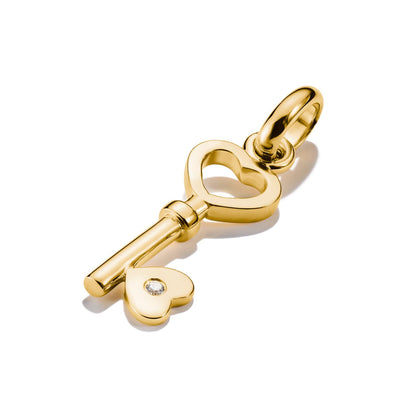 Charm Pendant Love Key Connect Gold-plated