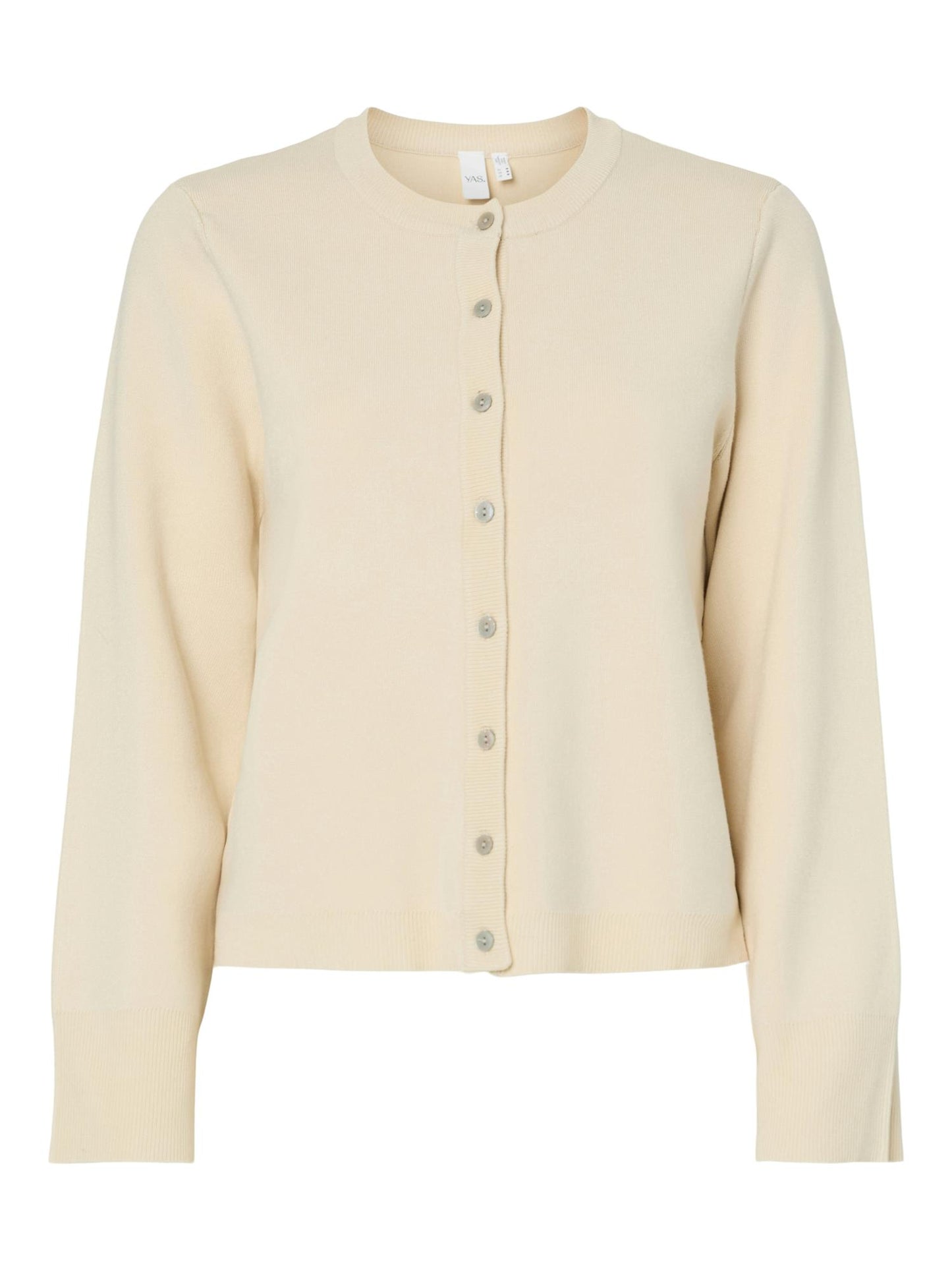 YASELENA SS KNIT CARDIGAN - BIRTCH