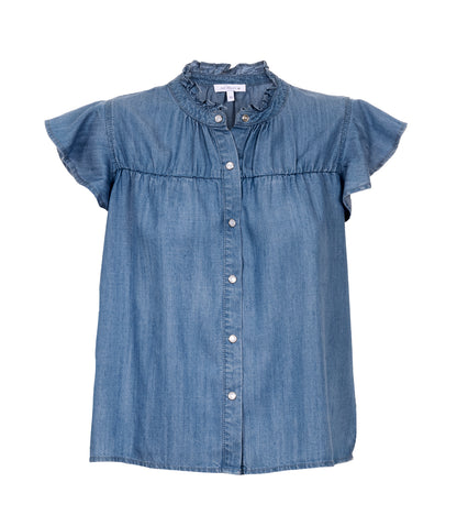 Mabel Blouse - Jeansblue