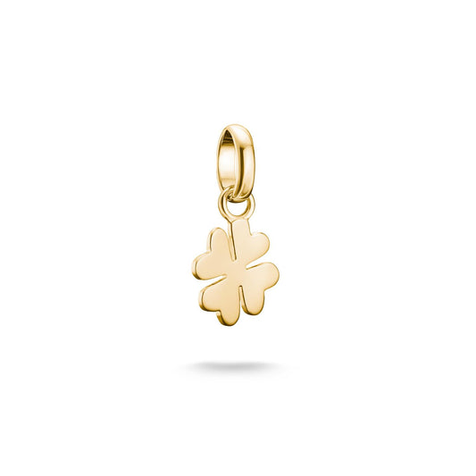 Charm Pendant Lucky Clover Connect Gold-Plated