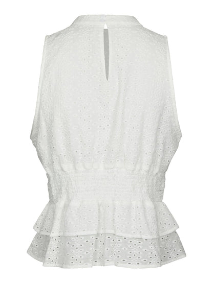 Ansol Emb Top - Off White