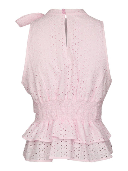 Ansol Emb Top - Light Pink