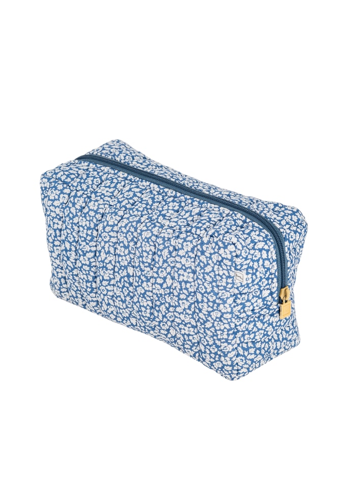 Pouch Square mw - Liberty Feather Blue