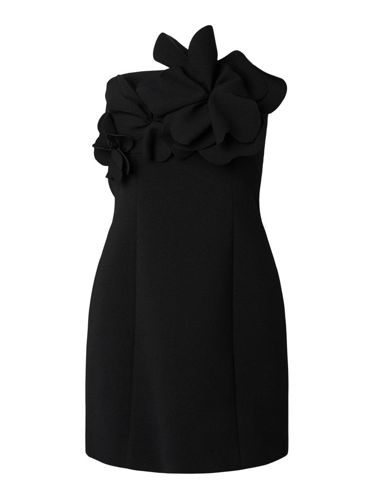YASSHARMA BANDEAU DRESS S - BLACK