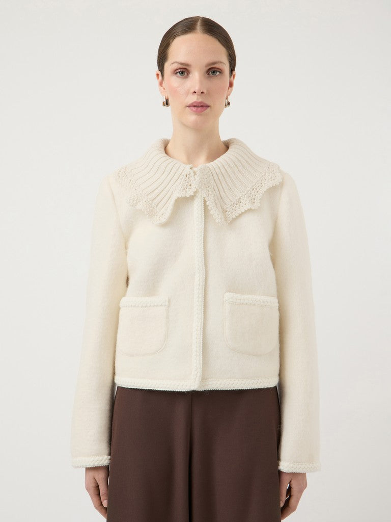 YASCARRIE LS WOOL BLEND JACKET - BIRCH