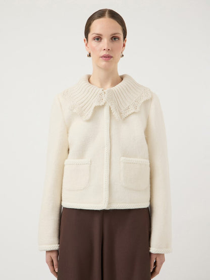 YASCARRIE LS WOOL BLEND JACKET - BIRCH