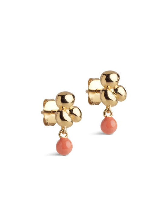 Nara Ball Studs - Light Coral
