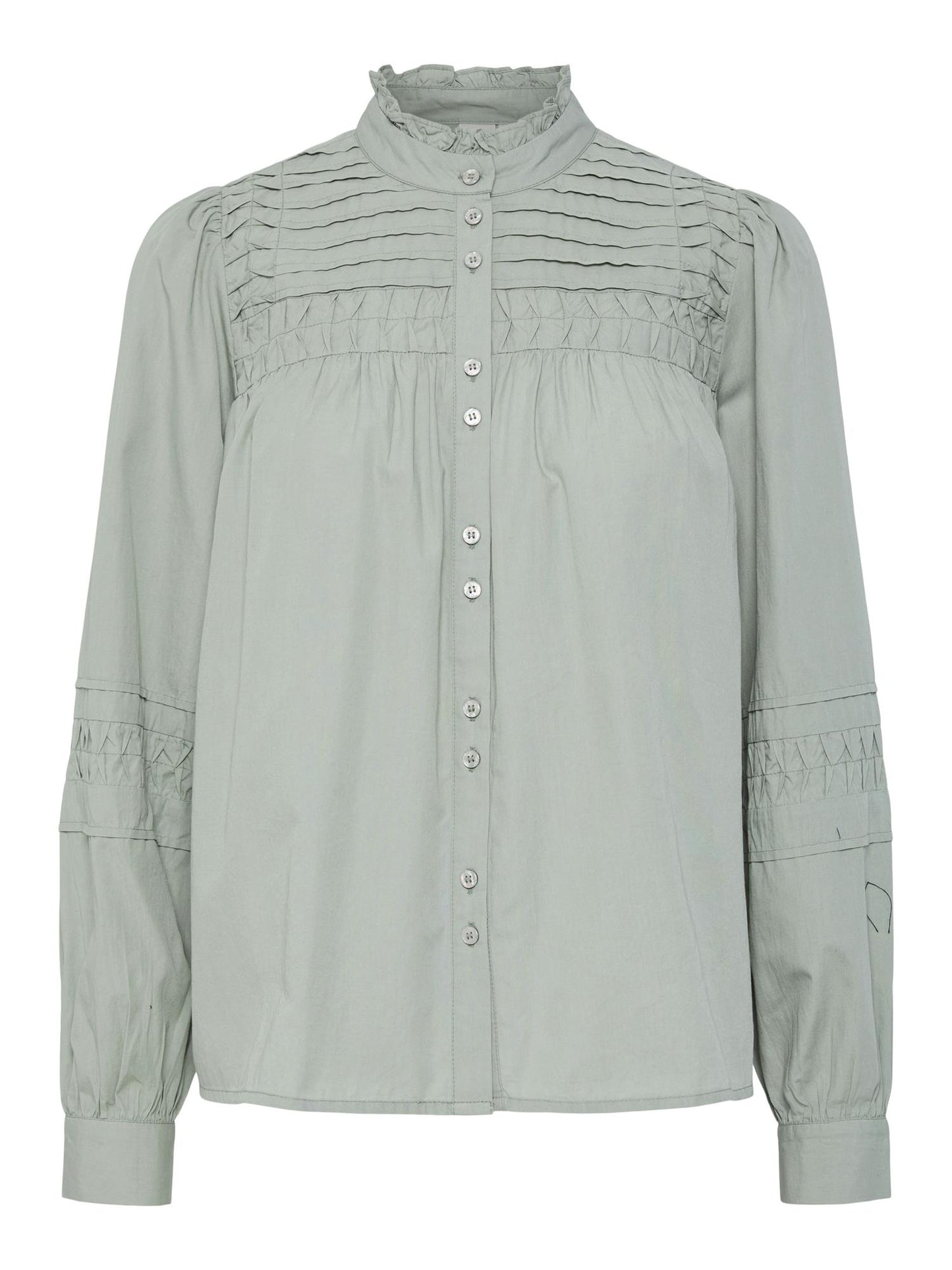 YASCREAMA LS BLOUSE - ICEBERG GREEN