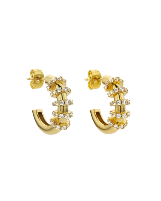 Rock City Hoop Earrings