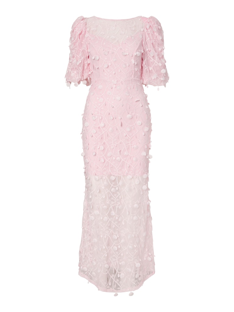 YASBEATE 2/4 PUFF ANKLE DRESS - BALLERINA