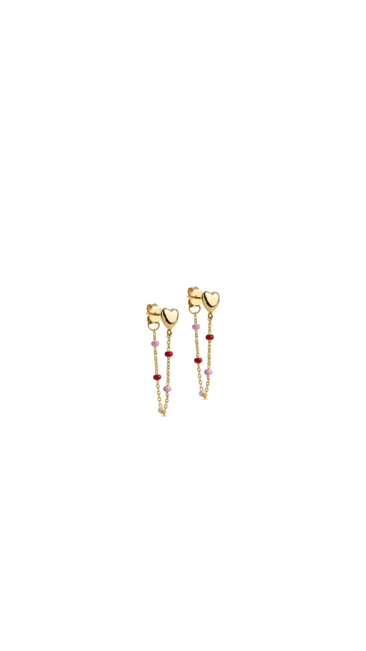 Lola Heart Rosie Earrings