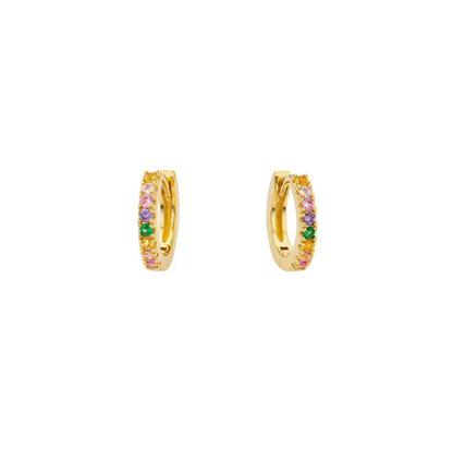 Rainbow Delhi Small Hoops