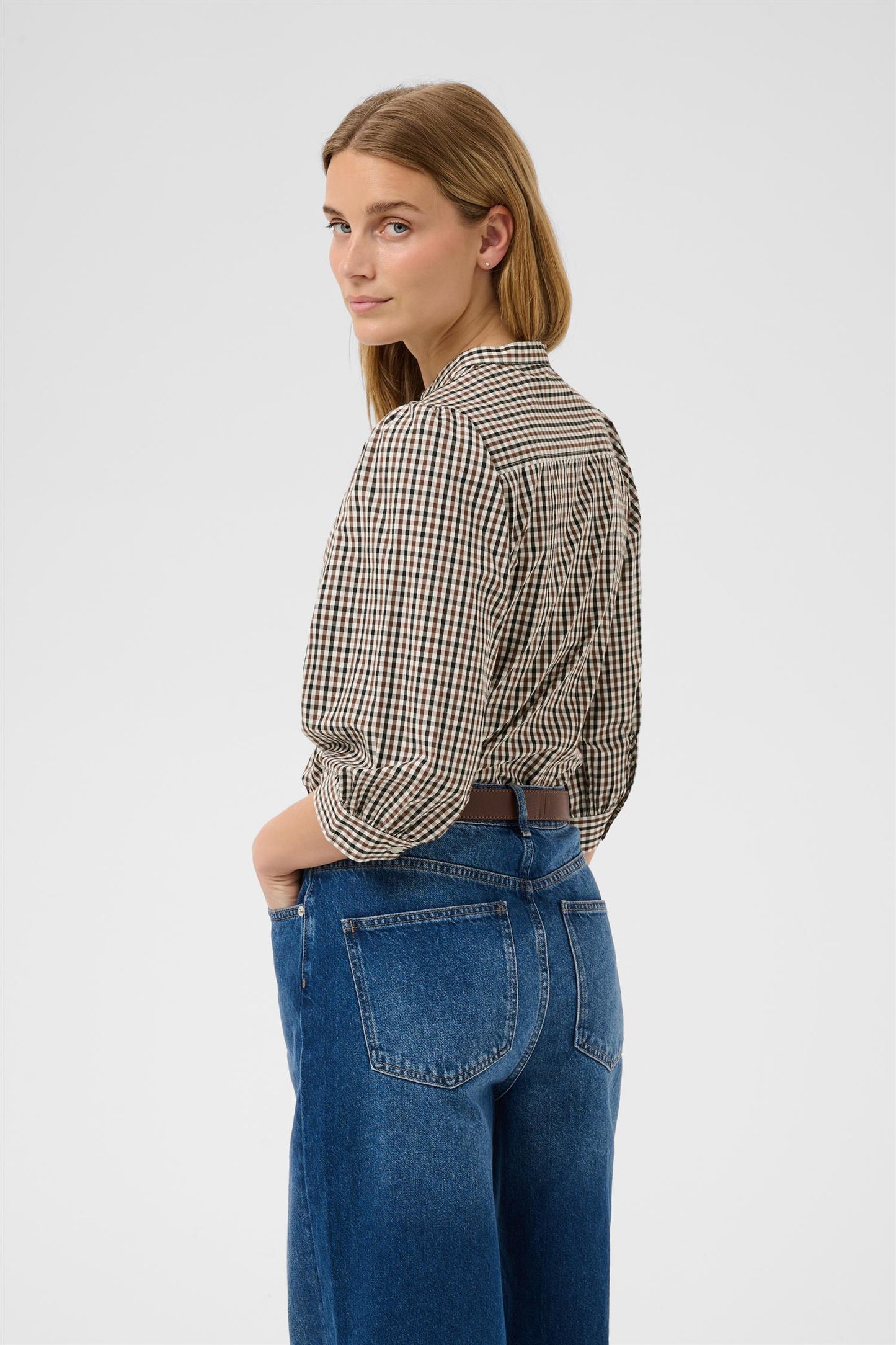 ChinettePW shirt - Downtown brown check