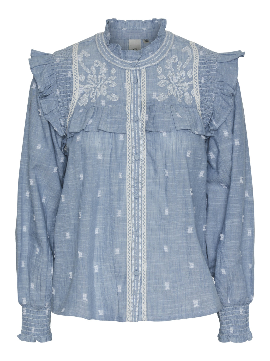 YASISABEL LS SHIRT - BLUE SHADOW