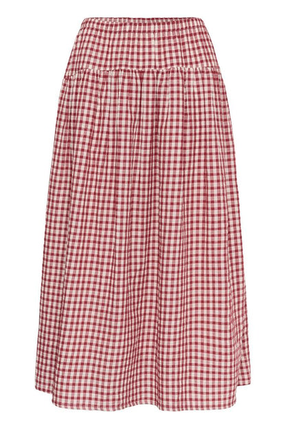 BrunhildPW Skirt - Burnt Russet Check