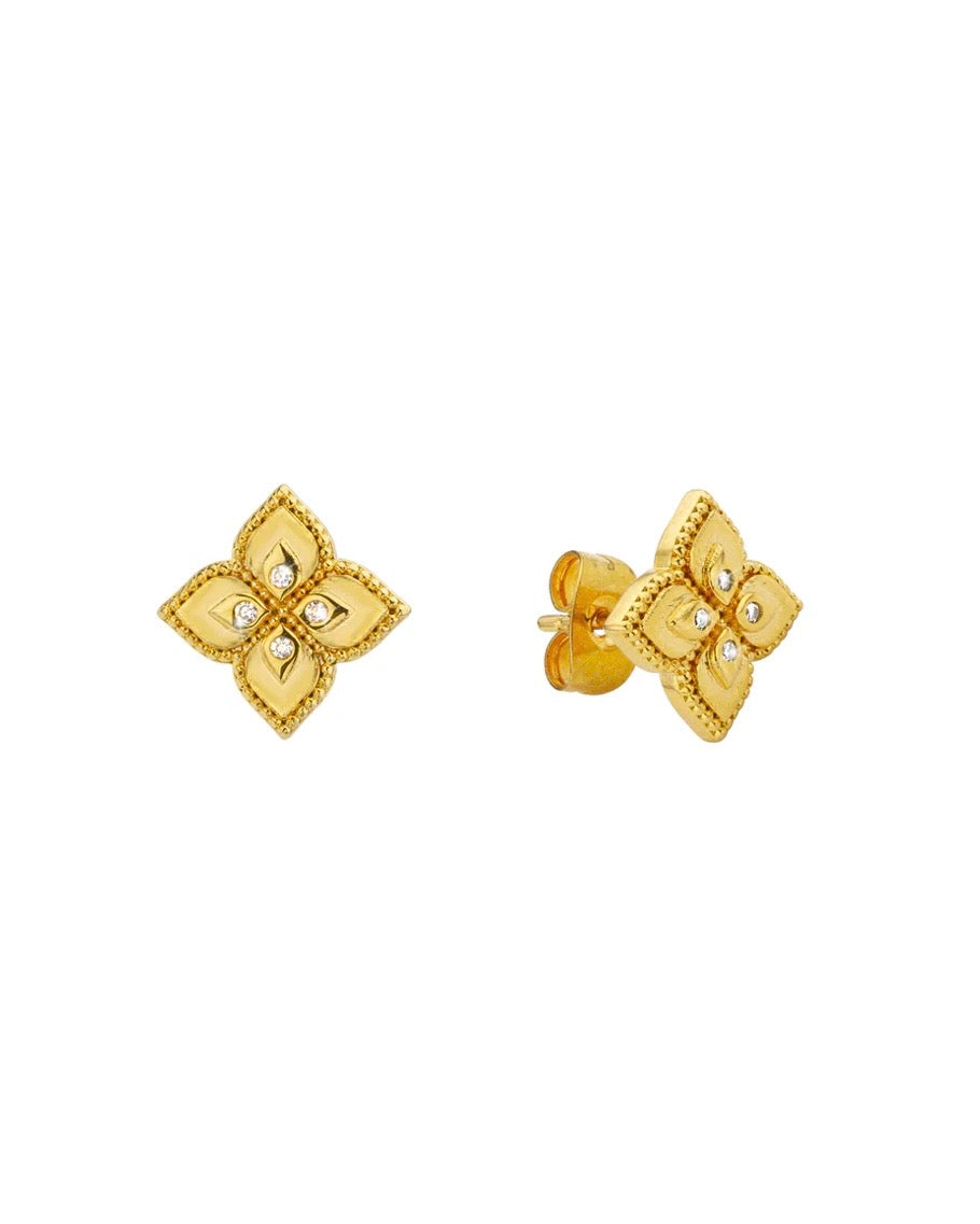 Lotus Stud Earrings