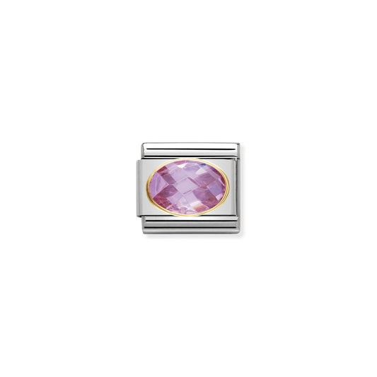 LINK, PINK OVAL STONE